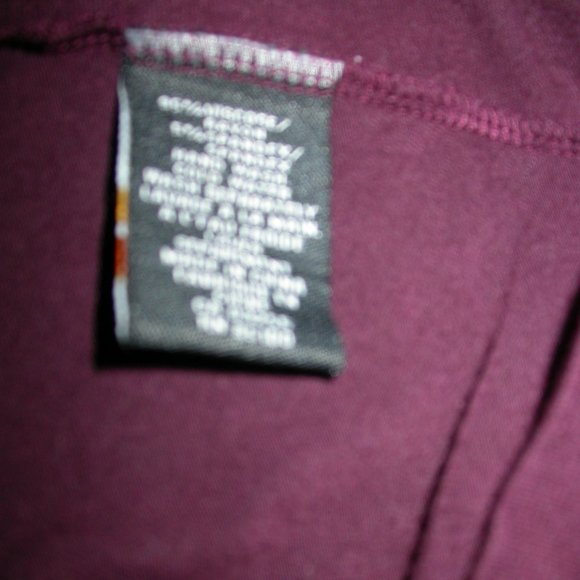 Burgundy  Rauched Deep V-Neck Tunic - Picture 6 of 10